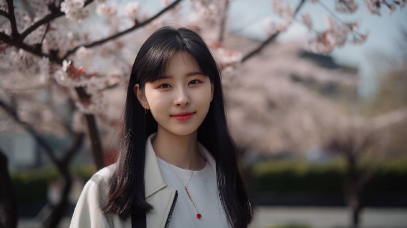 A Chinese 18-year-old girl, student, white shirt, happy girl, smiling face, black hair, standing, in 2020, at university, spring season, the roadside is full of crabapple blossoms, hyper realistic portrait photography, pale skin, wide shot, natural lighting, Nikon NIKKOR Z, 85mm f1. 8 S --ar 16:9 --v 5#生图 #prompt #MidjourneyA Chinese 18-year-old girl, student, white shirt, happy girl, smiling face, black hair, standing, in 2020, at university, spring season, the roadside is full of crabapple blossoms, hyper realistic portrait photography, pale skin, wide shot, natural lighting, Nikon NIKKOR Z, 85mm f1. 8 S --ar 16:9 --v 5#生图 #prompt #Midjourney