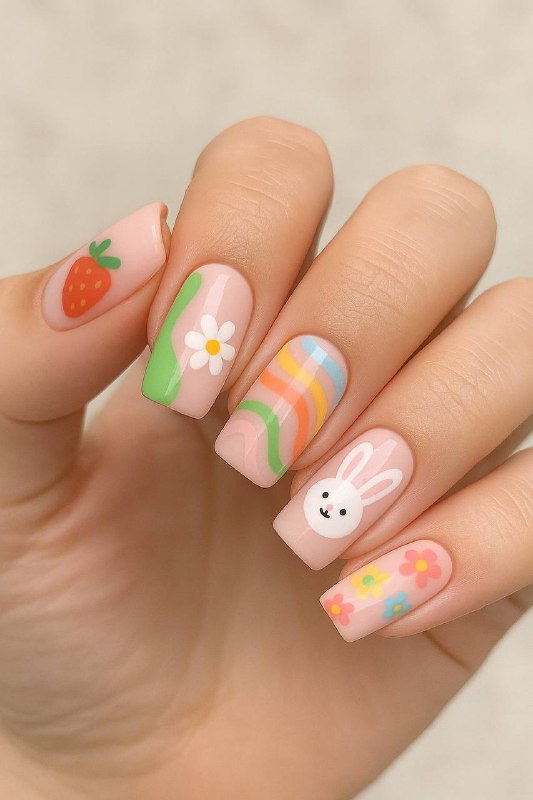 让 AI 帮你设计美甲图案提示词1:请给我推荐下一款美甲设计